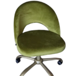 Стілець Mood на колесах — тканина Жасмін 36, золота база