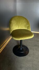 Стілець Soft зелений велюр, барна ніжка чорна - Зображення 3