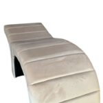 Кушетка для нарощення вій стандартна бежева велюр, продольна прошивка