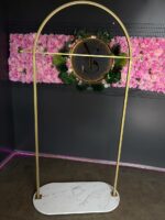 Вішак 03 метал золото білий мармур - Зображення 2