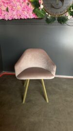 Купити стілець Classic велюр бежевий золото | М’який стілець для кухні, салону та дому - Зображення 2