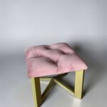 Купити підставку під сумку золото рожевий велюр | Підставка для сумок у салон