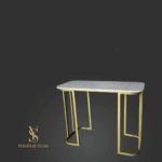 Манікюрний стіл Elegance білий мармур золото