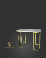 Манікюрний стіл Elegance білий мармур золото