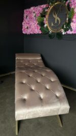 Кушетка лофт з регулюванням каретна прошивка велюр | Кушетка для салону краси - Зображення 3