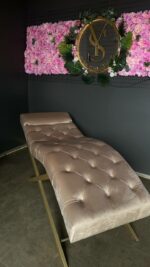 Кушетка лофт з регулюванням каретна прошивка велюр | Кушетка для салону краси - Зображення 4