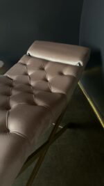 Кушетка лофт з регулюванням каретна прошивка велюр | Кушетка для салону краси - Зображення 5