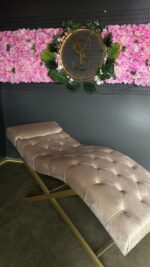 Кушетка лофт з регулюванням каретна прошивка велюр | Кушетка для салону краси - Зображення 6