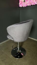 Стілець Олсей барний срібло сірий велюр | Крісло для салону краси - Зображення 3