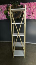 Пенал Loft Gold White – металевий пенал з полицями, біле ДСП, золото - Зображення 5