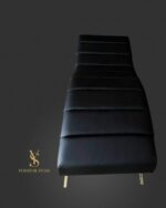 Кушетка Loft для нарощення вій, чорний шкірозамінник / золото - Зображення 3