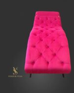 Кушетка Loft для нарощення вій та перманентного макіяжу з каретною прошивкою та регульованим узголів'ям